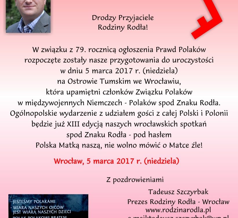 Rodzina Rodła-Wrocław, 5 marca 2017