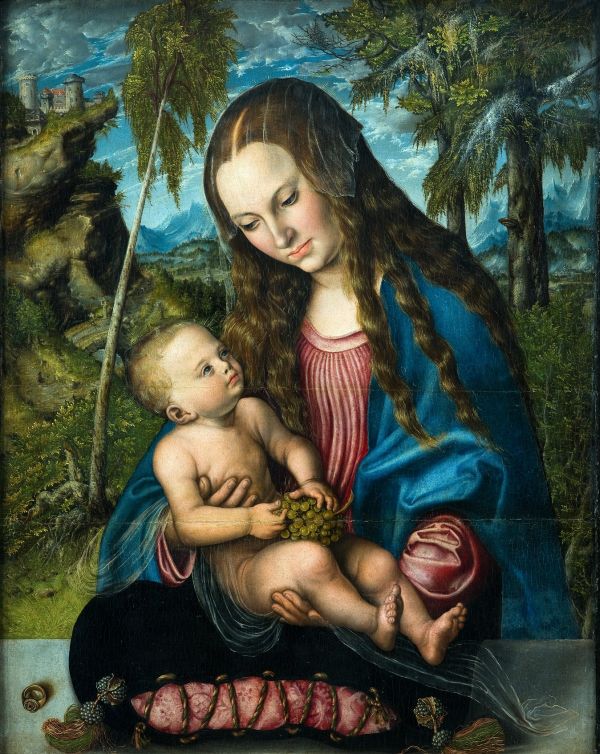 Lucas Cranach st., Madonna pod jodłami